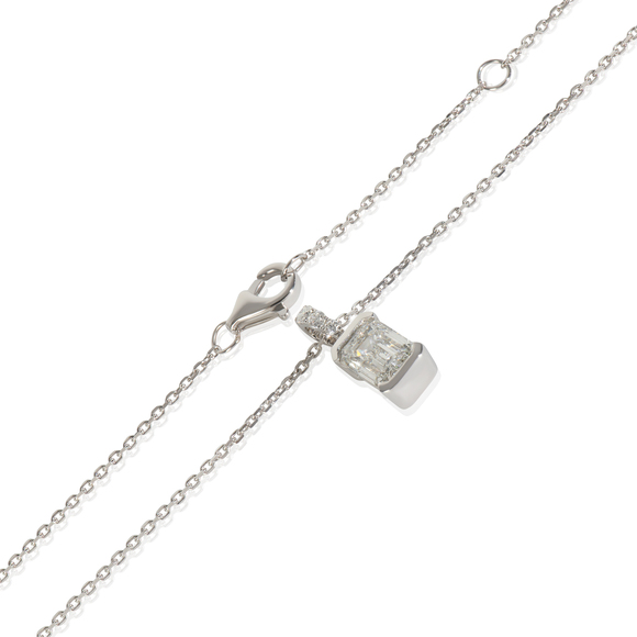1.06 ctw White Gold Lab-Grown Diamond Pendant